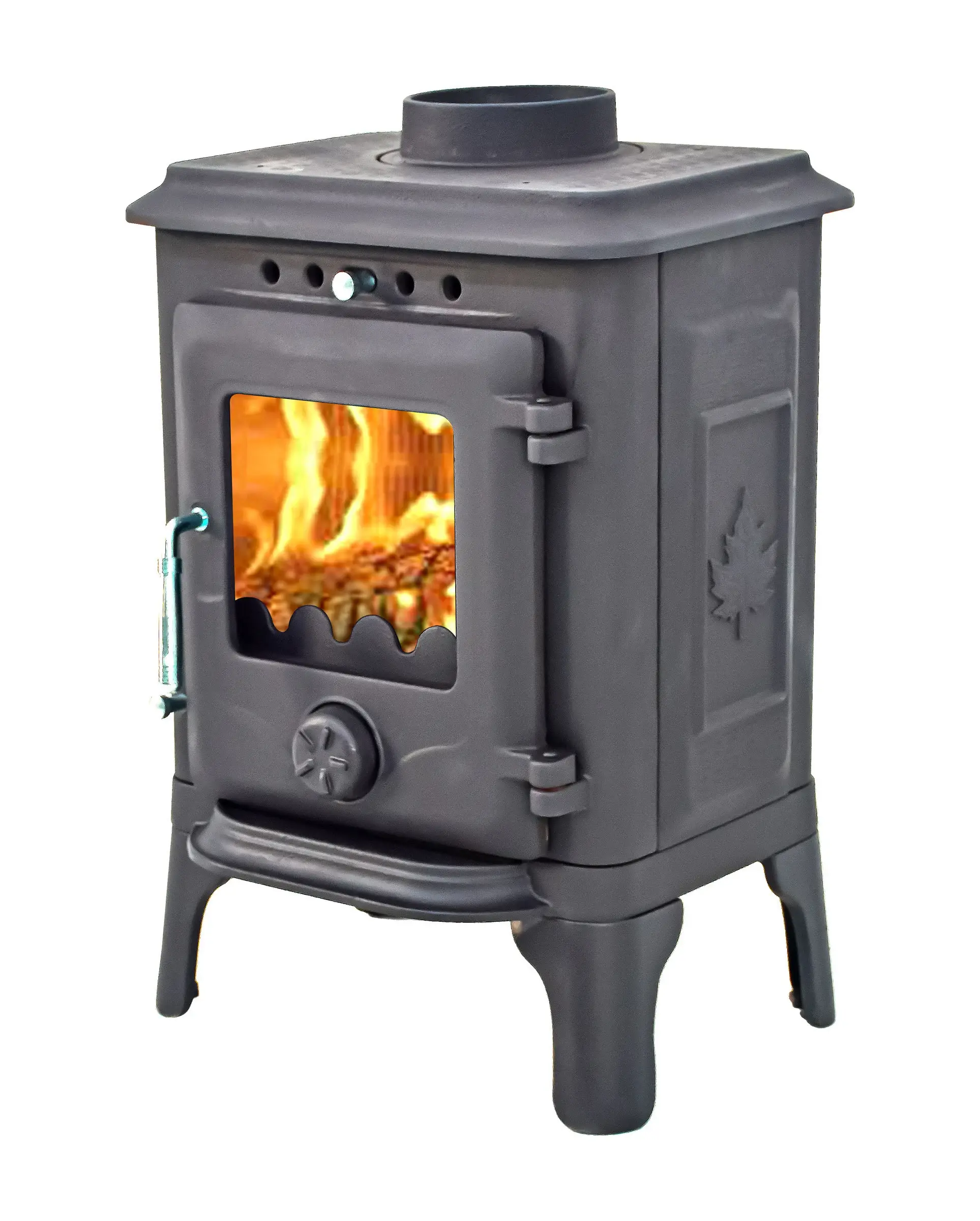 BERA DESIGN LTD - Vente Couvercle/ protection pour cuisinière - Poêle à bois en fonte 4,5 kW avec aérations réglables6