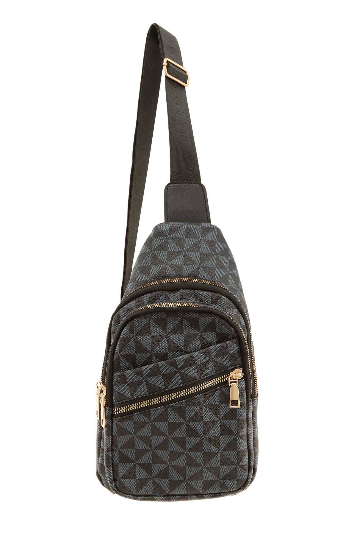 anbfashion - Vente Sac à bandoulière – femme - Sac bandoulière à imprimé géométrique 323