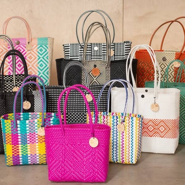 Hilo de Amor LLC - Vente Tote bag – femme - Lot de 8 sacs fourre-tout tissés à la main d'Oaxaca3