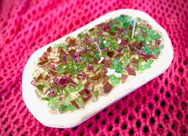 Plaid Rooster Co - Wholesale Jar/Filled Candle - "FIRE BOWL" Dough Bowl Soy Candle (Various Colors/Scents)2