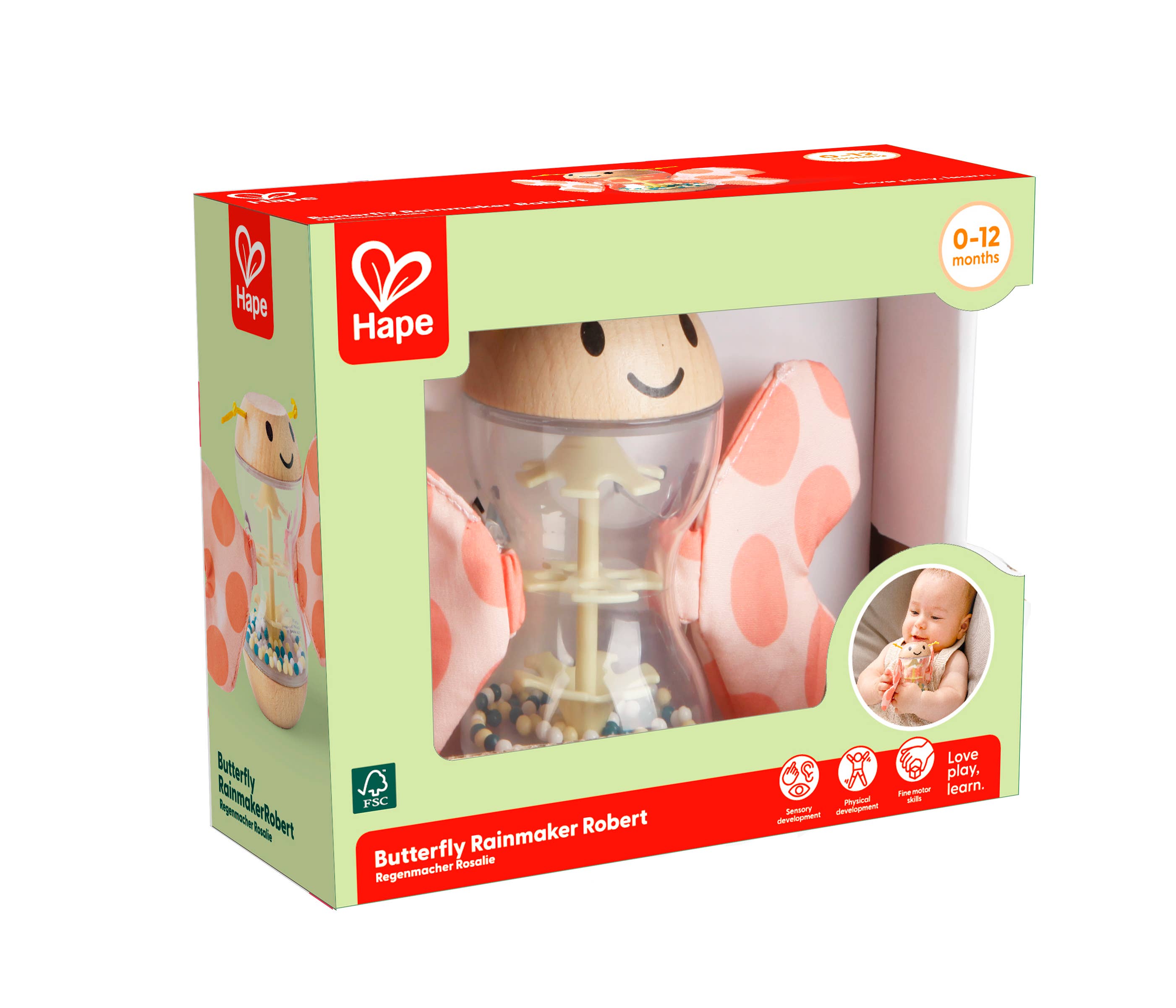 Hape Toys - Vente Jouet classique – enfant - Faiseur de pluie papillon3