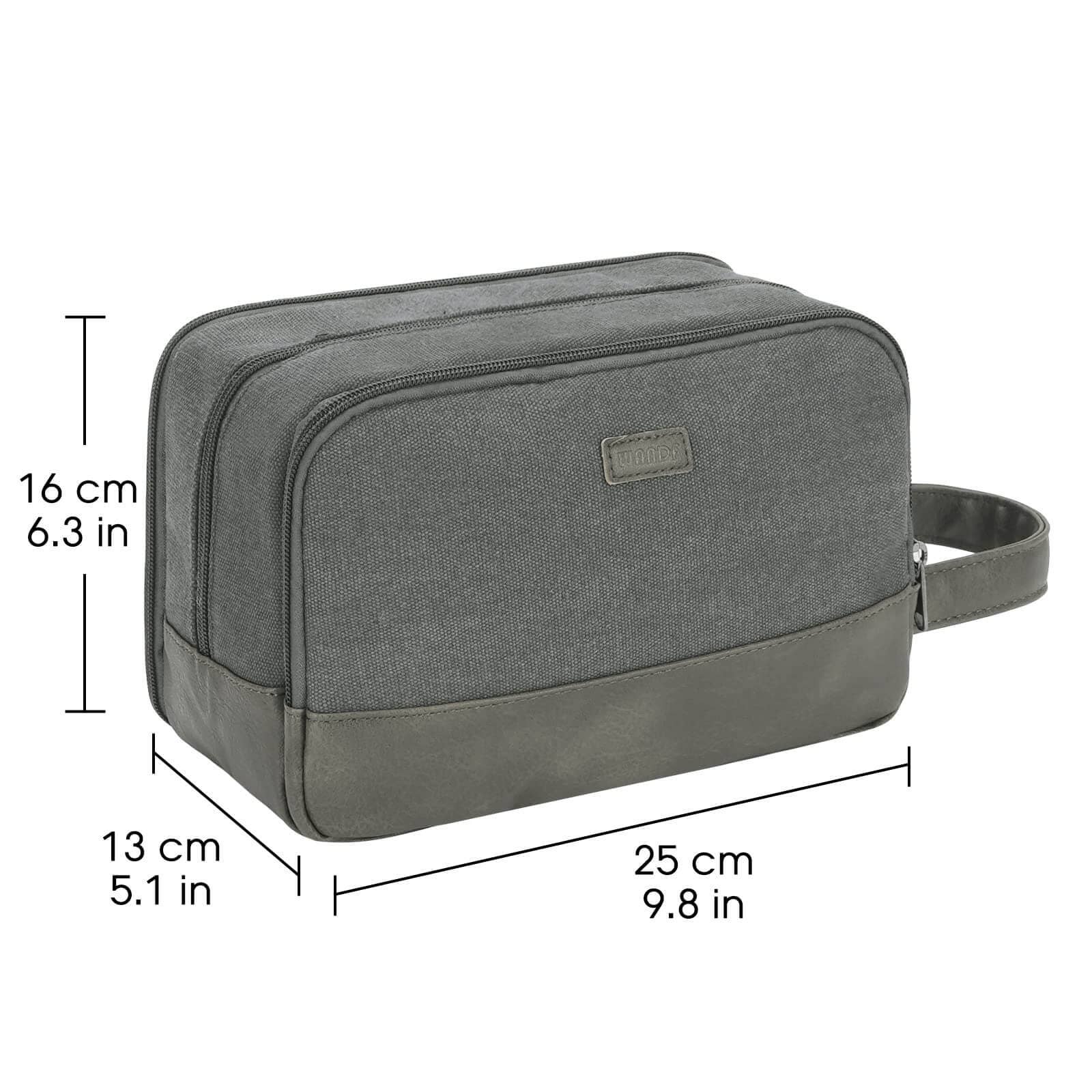 wandf - Wholesale Toiletry Bag - Men's - Canvas Travel Toiletry Shaving Bag Hanging Dopp Kit Unisex51