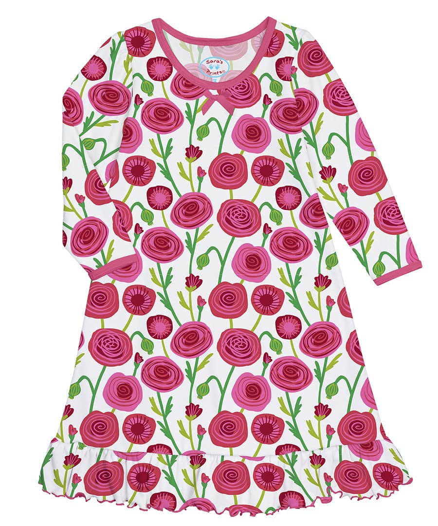 Sara's Prints - Wholesale Nightdress - Kids - Everyday Whirl-and-Twirl Long-Sleeve Nightgown '231