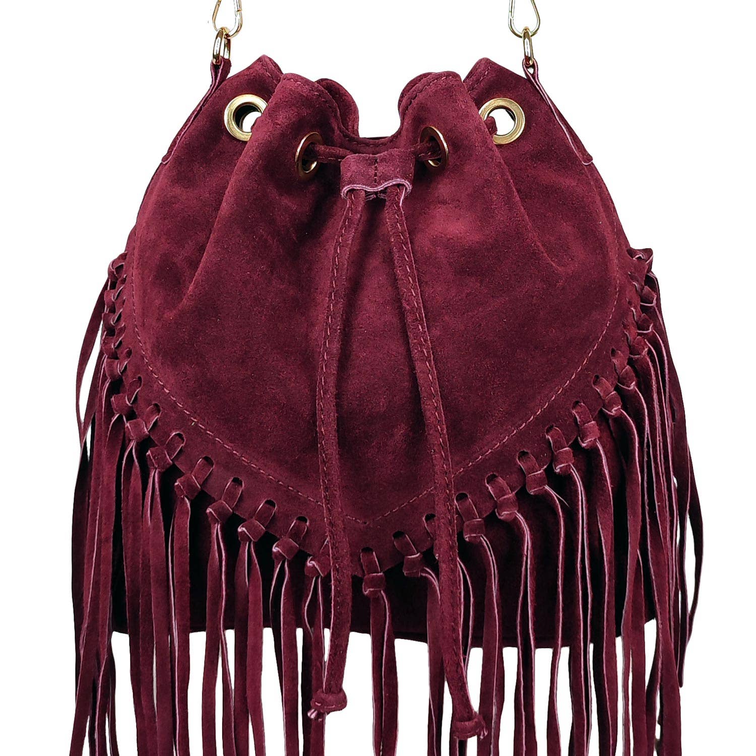 Florence Leather - Wholesale Shoulder Bag - Women's - Fringed suede bag3