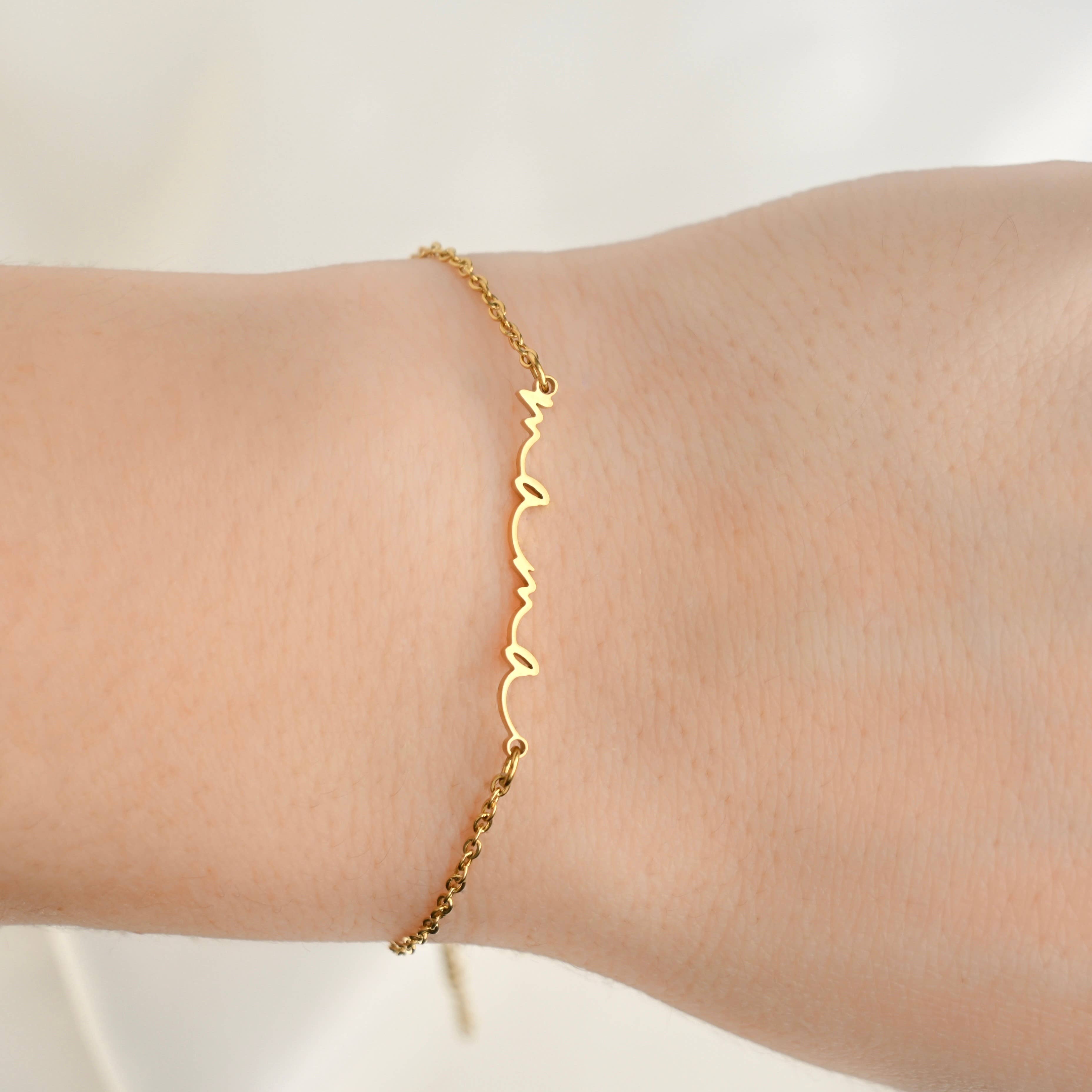 Blueyejewelry – Engroshandel Armbånd med vedhæng – Dainty Mama-armbånd - Mor-armbånd - Smykker til mors dag5