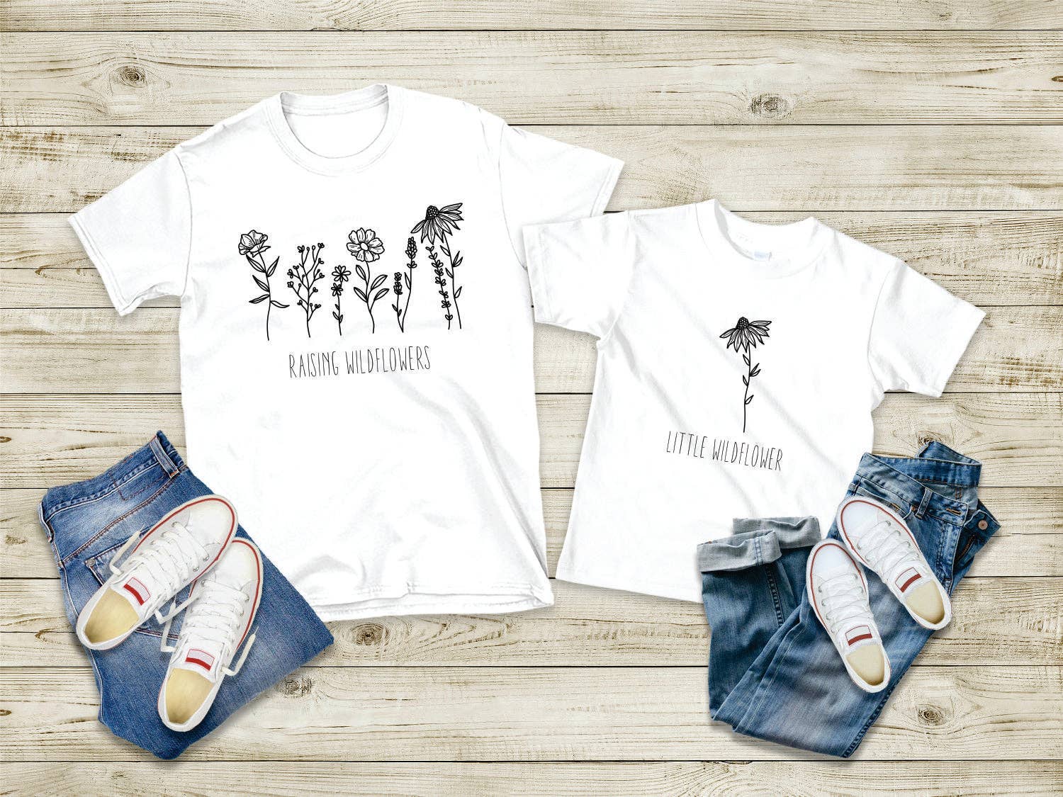 Bama Screens - Wholesale Sublimation Transfer - Raising Wildflowers  Family Set #BS575/576/5842