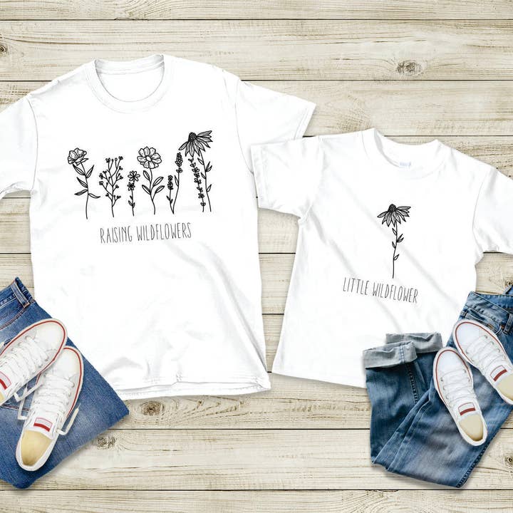 Bama Screens - Wholesale Sublimation Transfer - Raising Wildflowers Family Set #BS575/576/5842