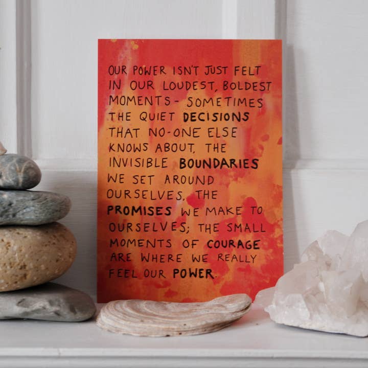 our power - A5 print for wholesale by Keep It Bright