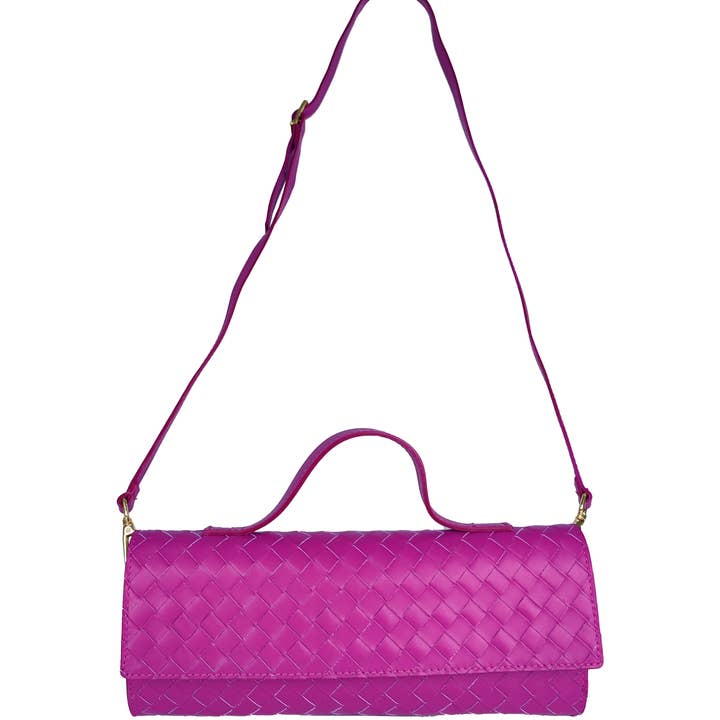 Florence Leather - Wholesale Top Handle Bag - Women's - Woven leather bag4