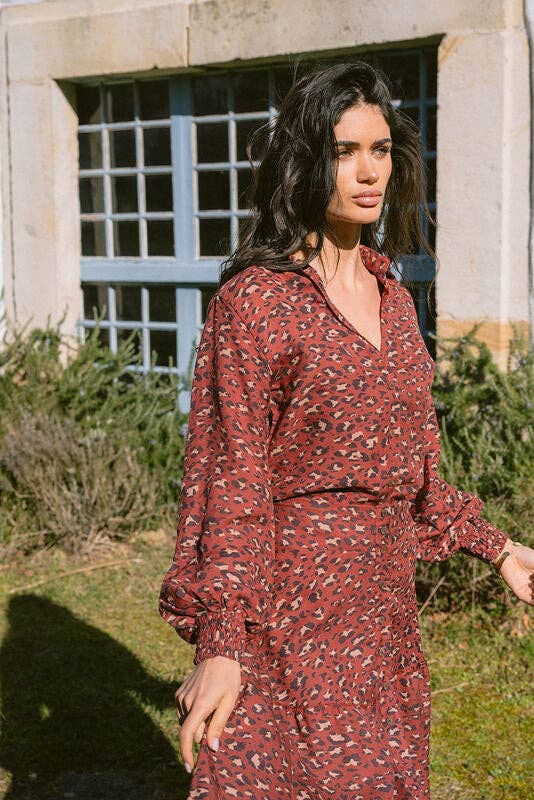 Piti Cuiti – Engroshandel Bluse - Dame – SAVANNA BRUN SKJORTE4