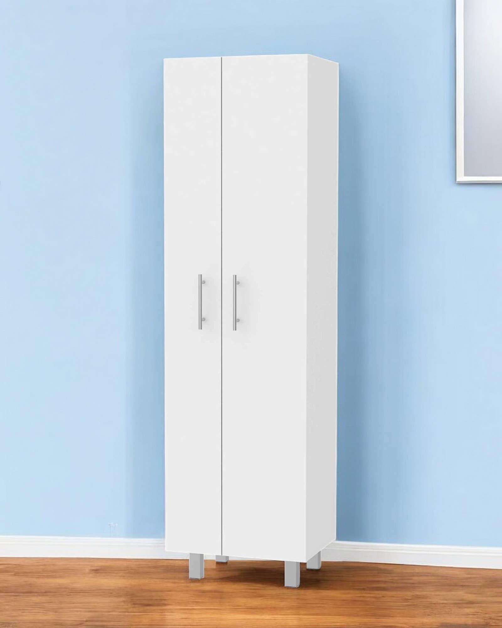 HomeRoots - Wholesale Cabinet - 71" White Versatile Tall Pantry Cabinet with Five Shelves0