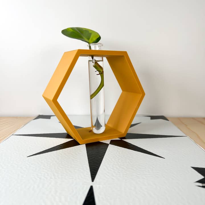 Rosebud Homegoods – wholesale Plant pot stand – Hexagon Propagation Station10