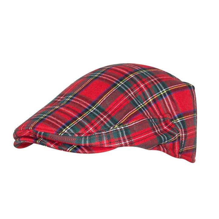 Royal Stewart Padded Flat Cap for wholesale by Eurostick