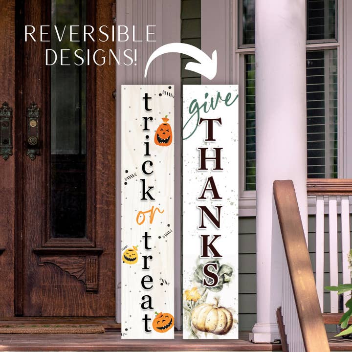 Works of Heart - Wholesale Outdoor Sign - Welcome Fall/Give Thanks Porch Board1