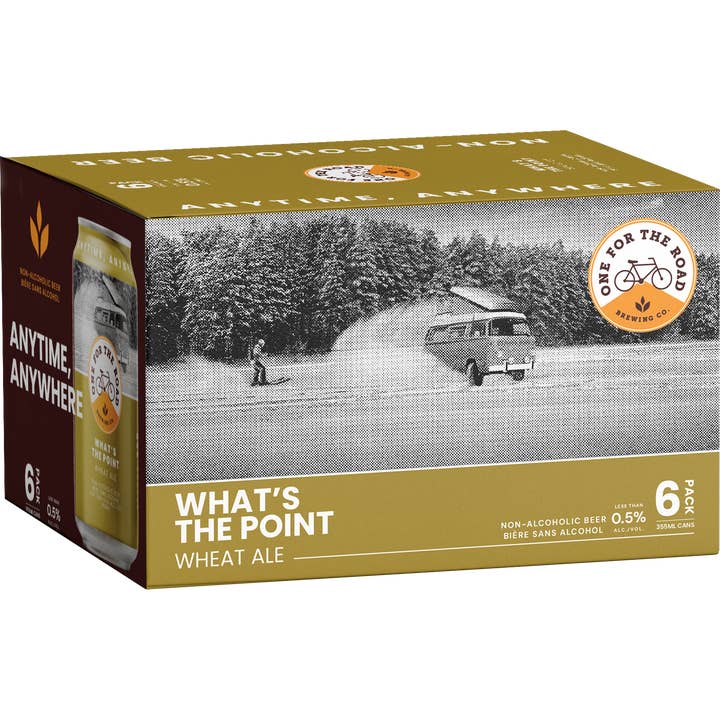 One For The Road Brewing - Wholesale Non-Alcoholic Beer - What's The Point Wheat Ale NA Beer 4x6 pack 355ml cans