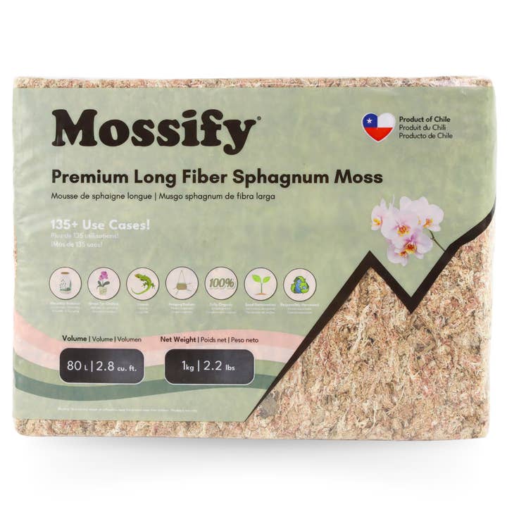 Mossify - Wholesale Planting/Potting Soil - Premium Long Fiber Sphagnum Moss