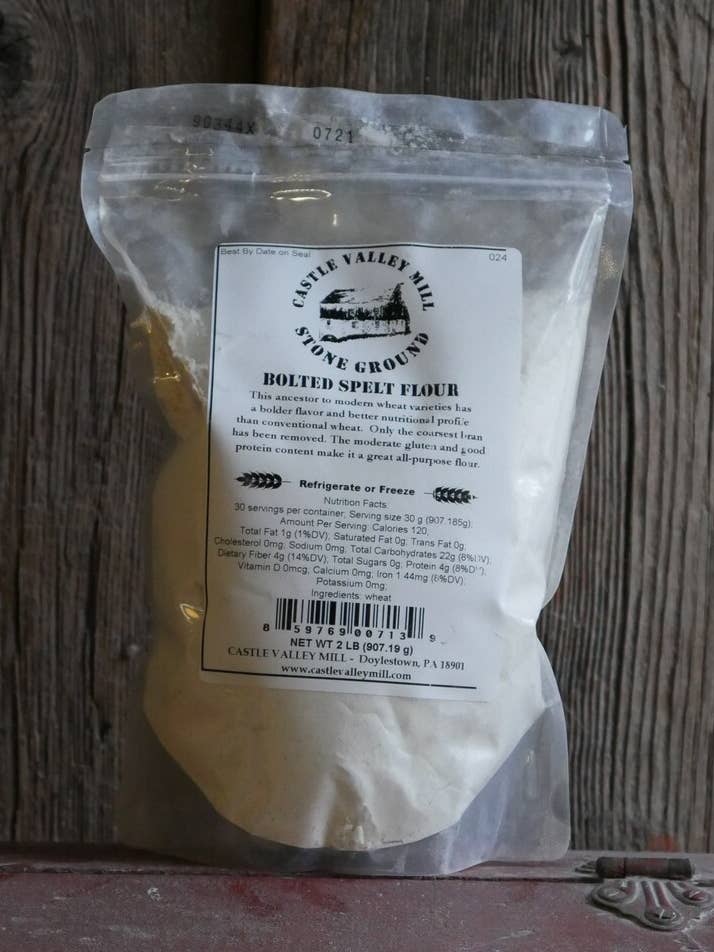 10lb Bolted Spelt Flour for wholesale by Castle Valley Mill