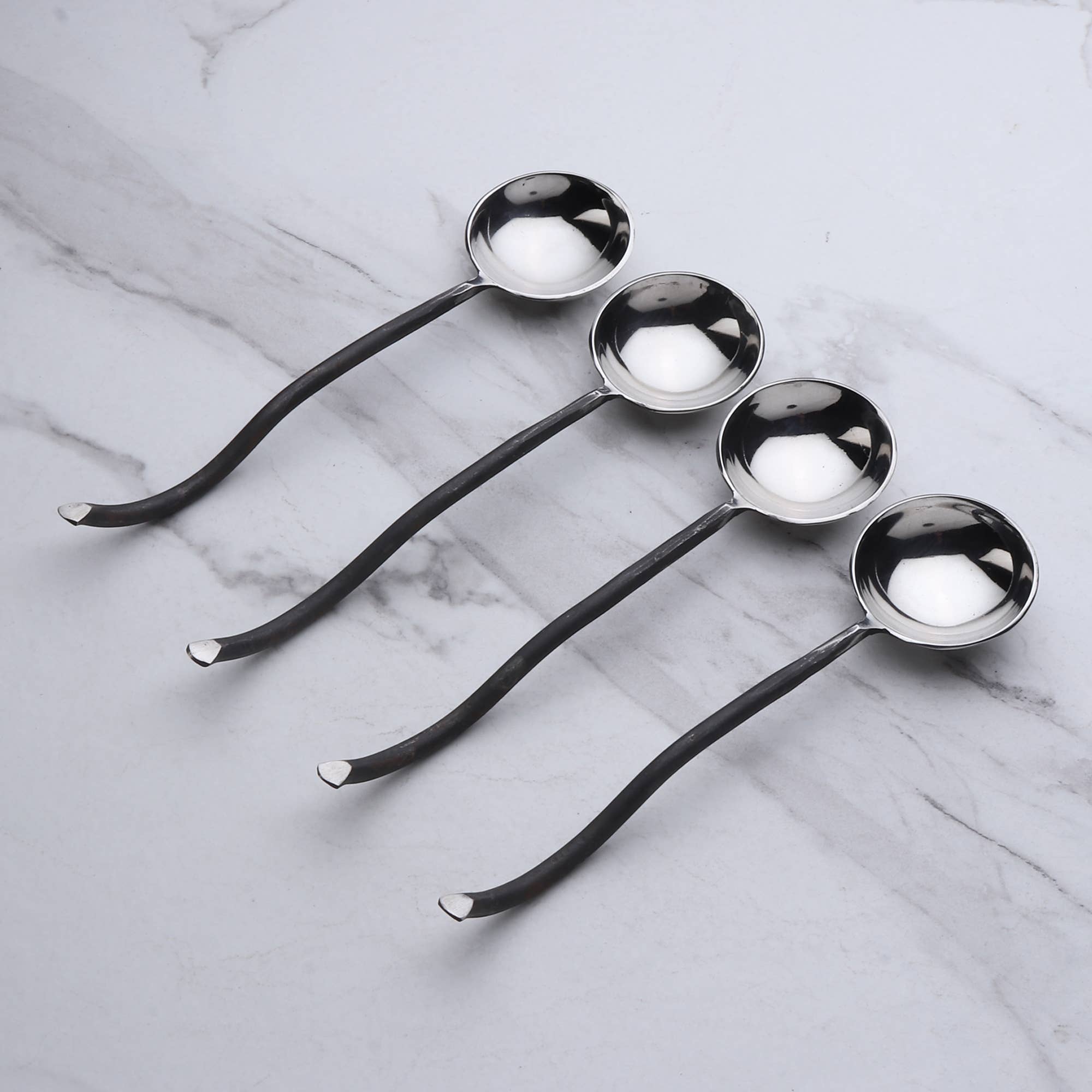 INOX artisans - Wholesale Table Spoon (Cutlery) - Twig Sugar Spoon 4 Pc. Set1