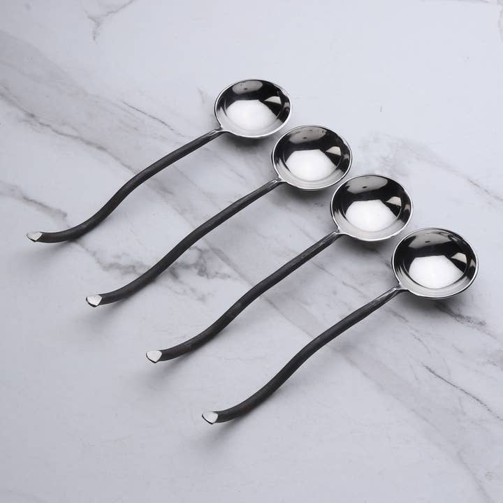 INOX artisans - Wholesale Table Spoon (Cutlery) - Twig Sugar Spoon 4 Pc. Set1