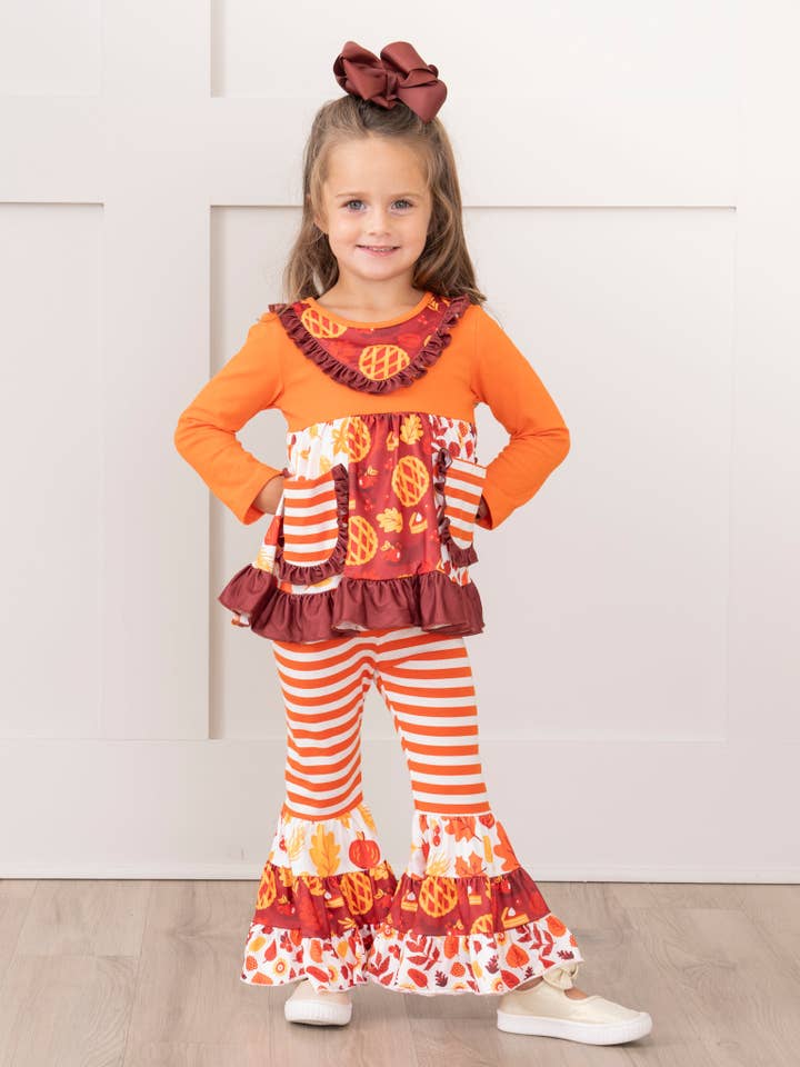 Zak Flara Bells Outfit - Zoete Herfsttaart voor wholesale door Marie Nicole Clothing