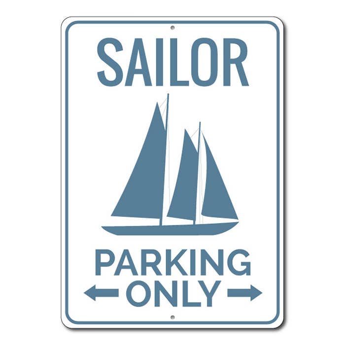 Sailor Parking Sign for wholesale by Lizton Sign Shop, Inc