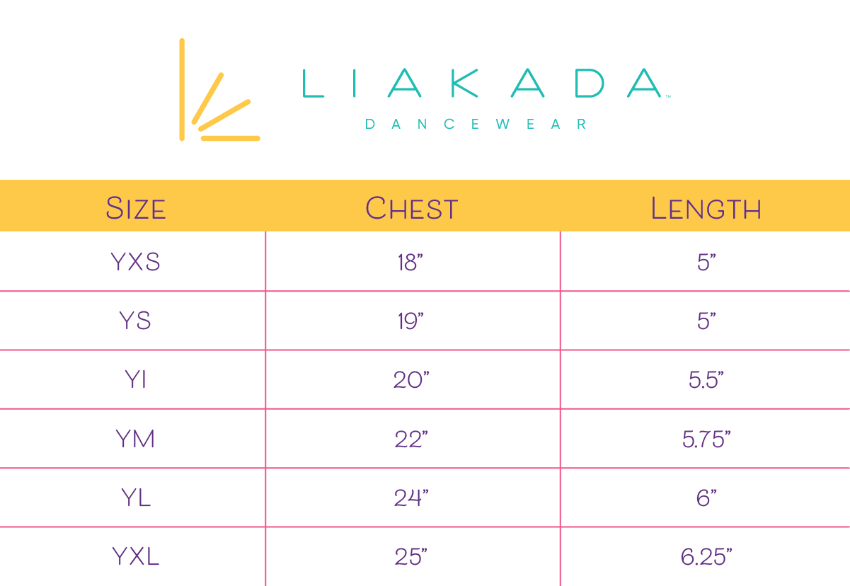 Liakada Dancewear – Parte de cima de desporto - Criança por atacado – Top Sutiã Racerback para Menina13