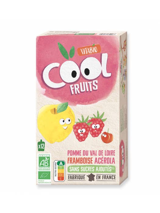 Cool Fruits - Apple Raspberry from Corrèze Acerola x12 gourds for wholesale by Vitabio