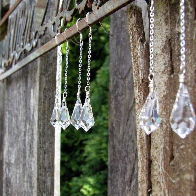 Teardrop Crystal Teardrop Earrings for wholesale by Sela+Sage