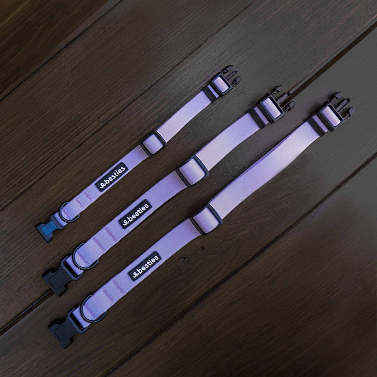 Besties Pets - Vente Collier – chien - Collier pour chien ajustable imperméable bleu ciel3