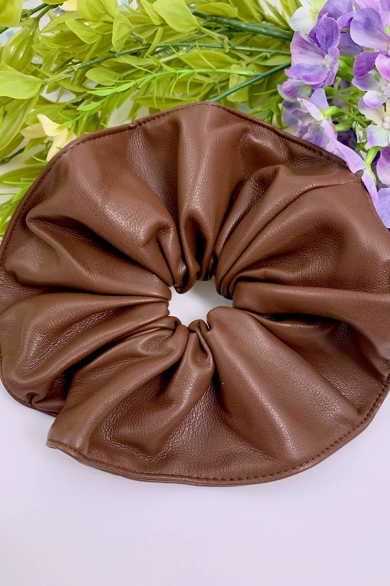 BYREN | ÉLINE L'ATELIER - Wholesale Hair Accessories Set - Women's - Faux Leather Elastic Scrunchies FQ842