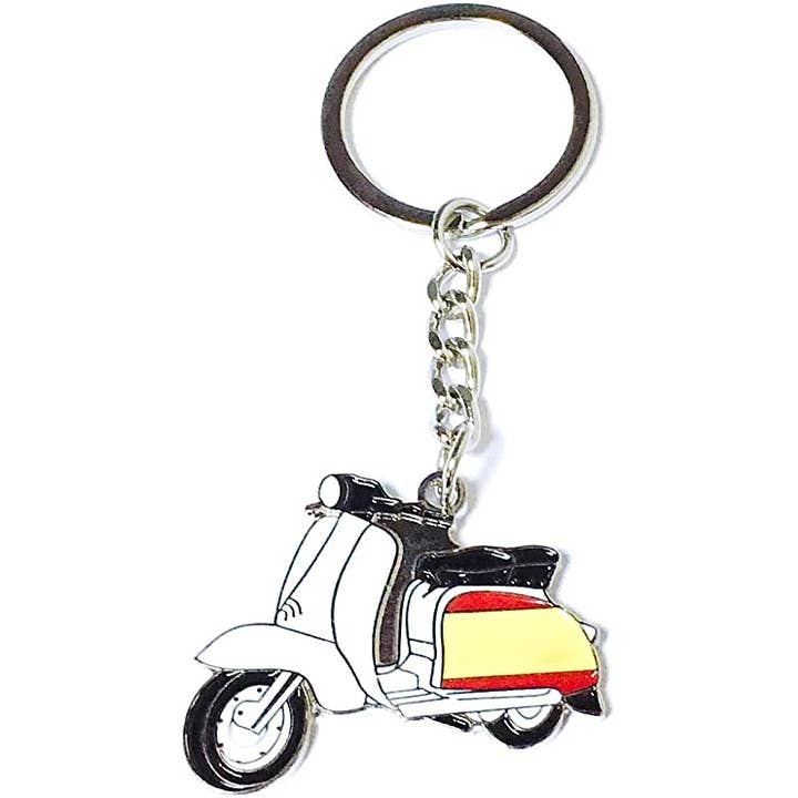 Beclosetoyou - Wholesale Keychain - Unisex - Vespa Lambretta Spanish Flag Keyring