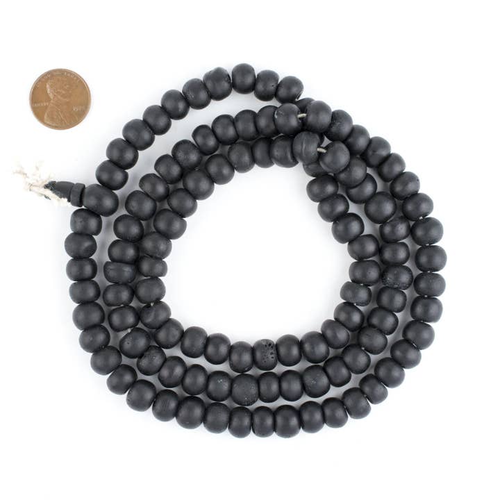 10mm Black Bone Mala Beads for wholesale by The Bead Chest