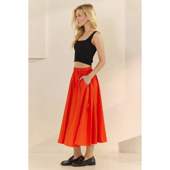 Veveret - Wholesale Skirt - Women's - Midi Pull on Skirt22