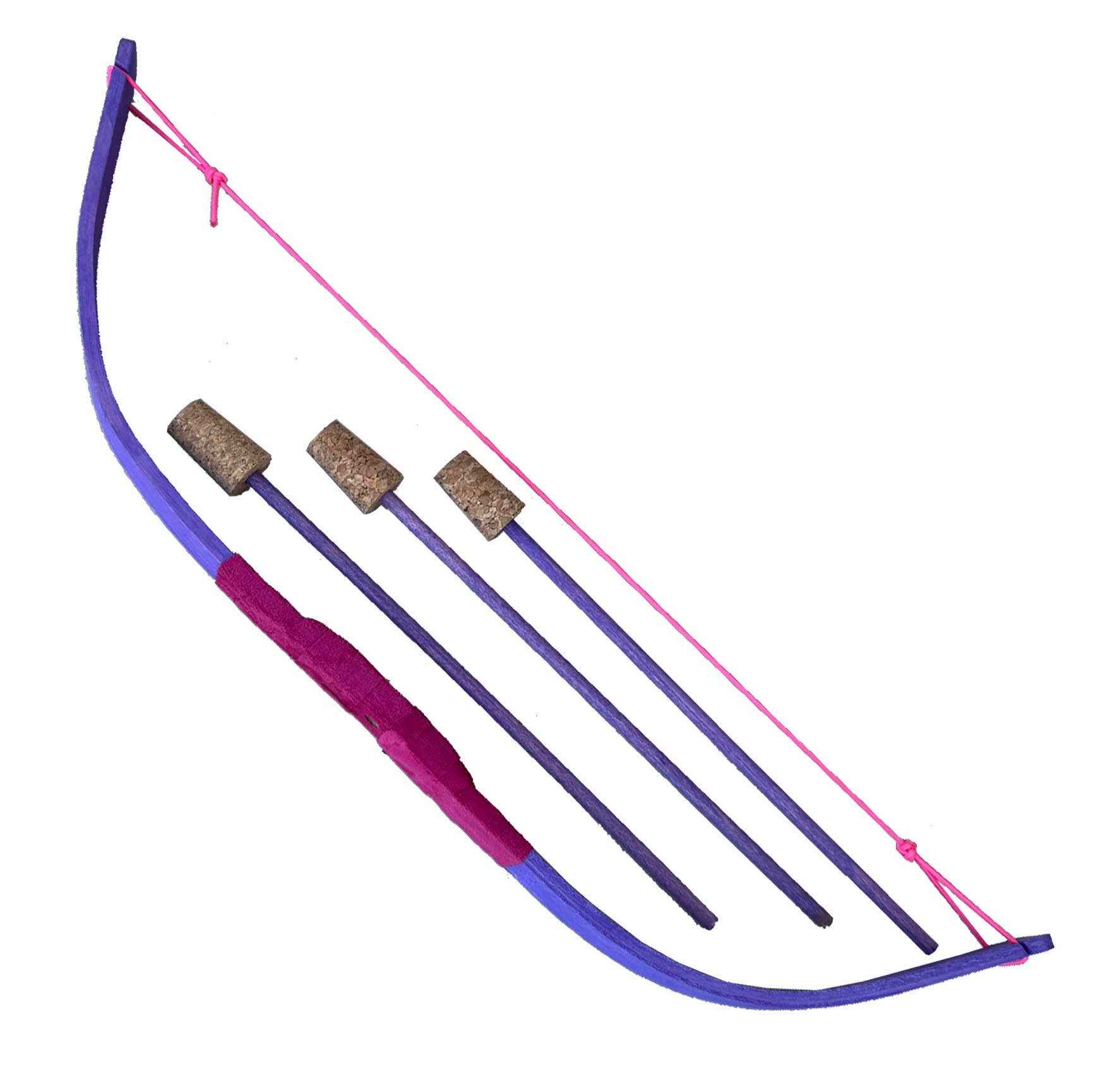 KALID MEDIEVAL – Brinquedo de madeira - Crianças por atacado – Arco Mini Kamelot Flexível com 3 Flechas - ST513F4