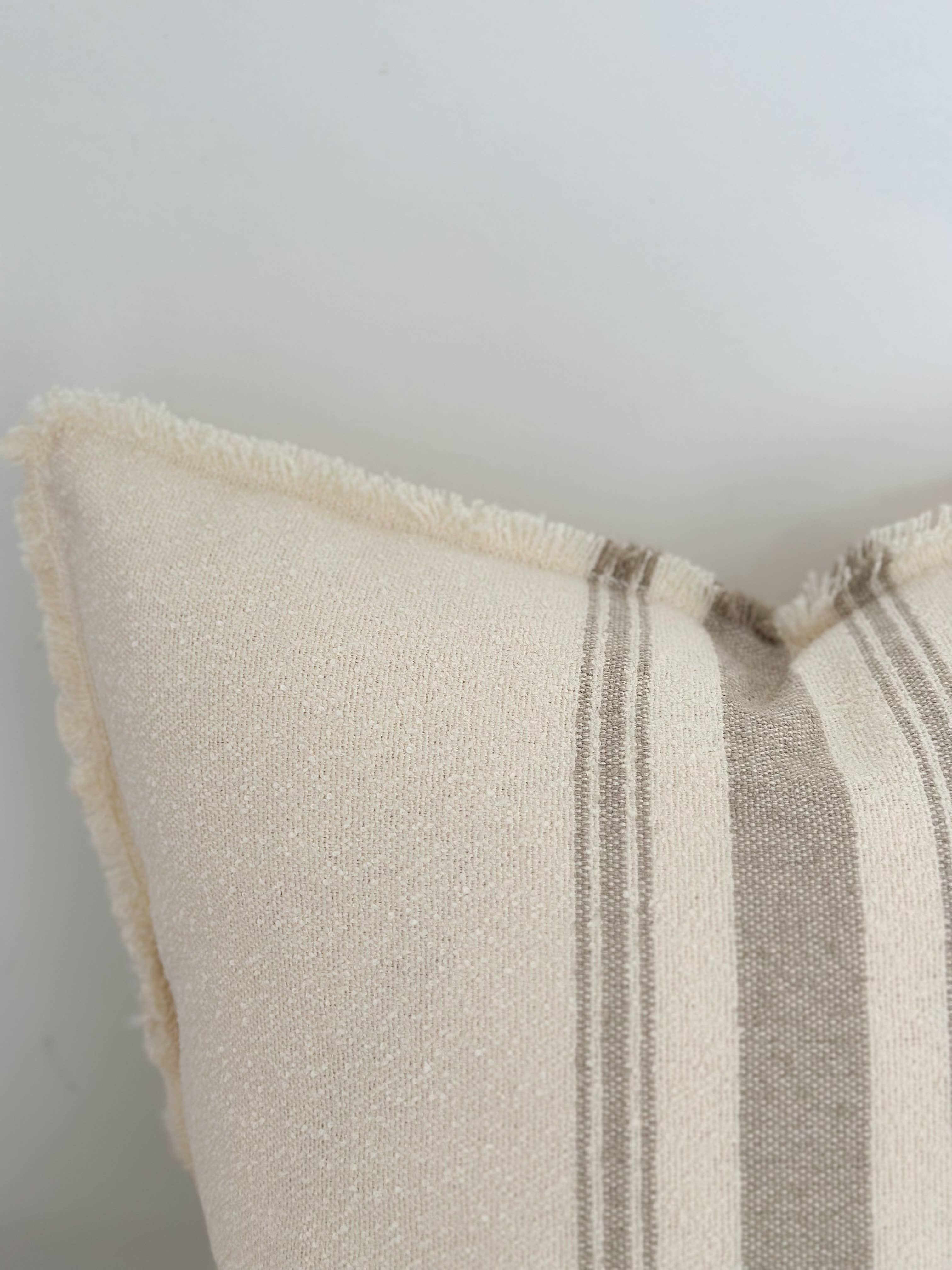 Ellenvale Trade - Wholesale Cushion Set - Ellie Cushion Cover 45x45 - Greige Stripe3