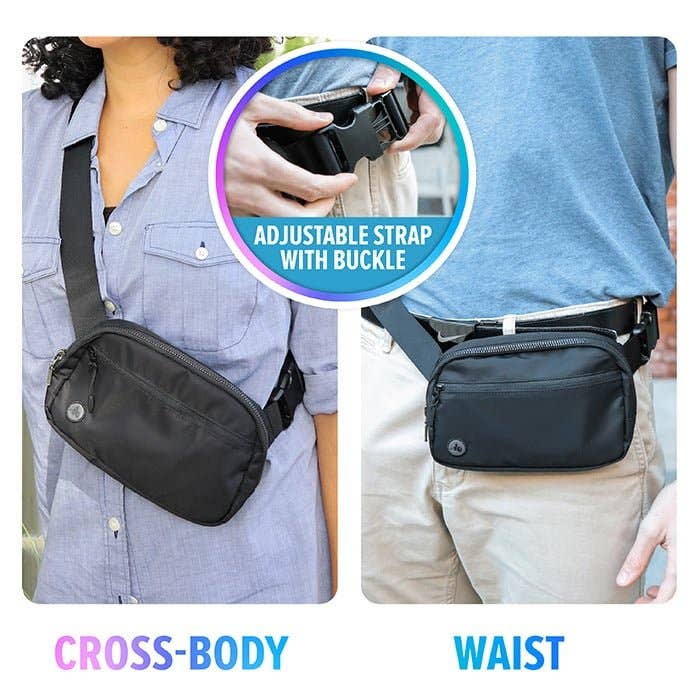 Black EMF Radiation Blocking Hip Bag / Fanny Pack for wholesale on Faire1