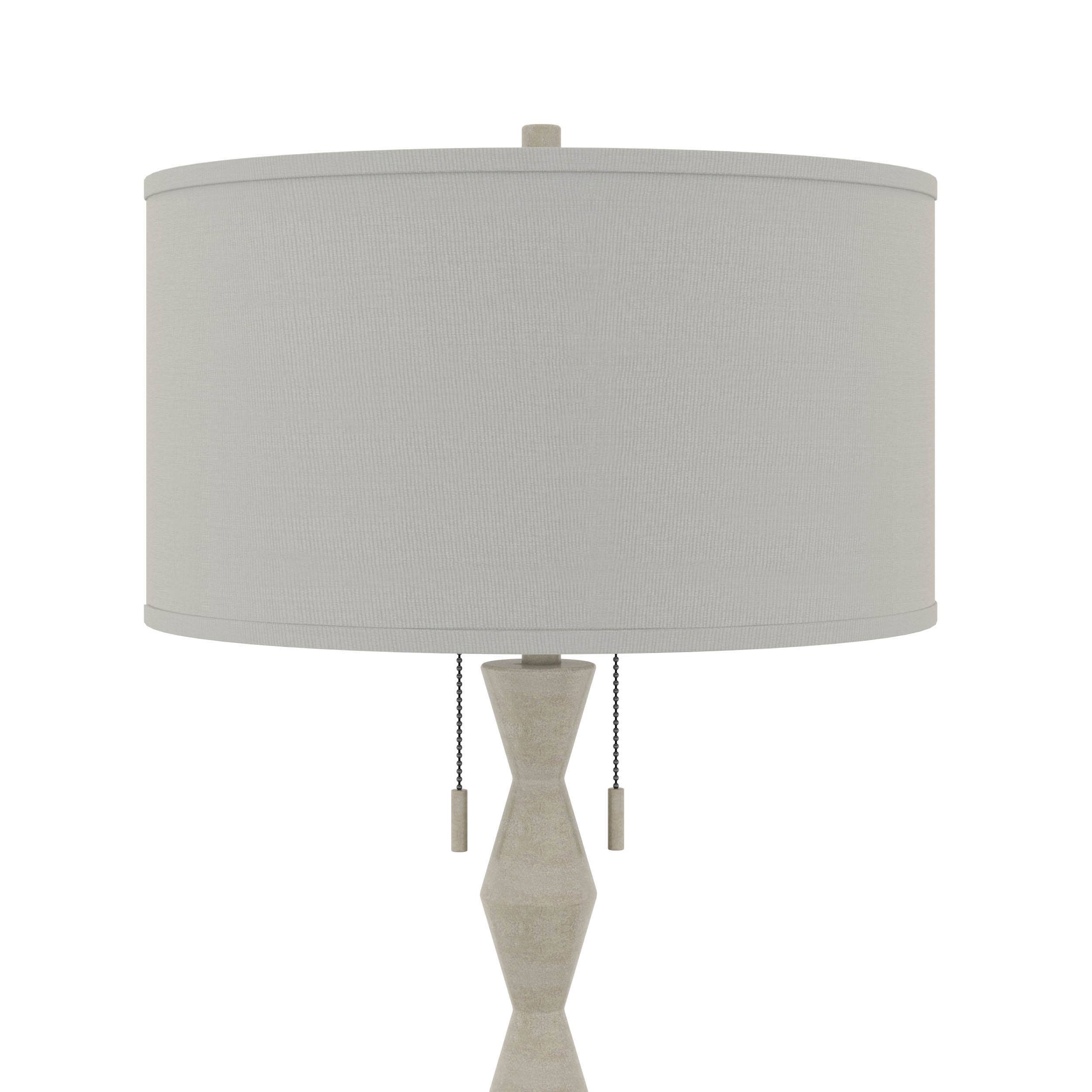 Lux Lighting - Wholesale Floor Lamp - Zenith, 66" White Slim Modern Design Floor Lamp - Drum Shade3