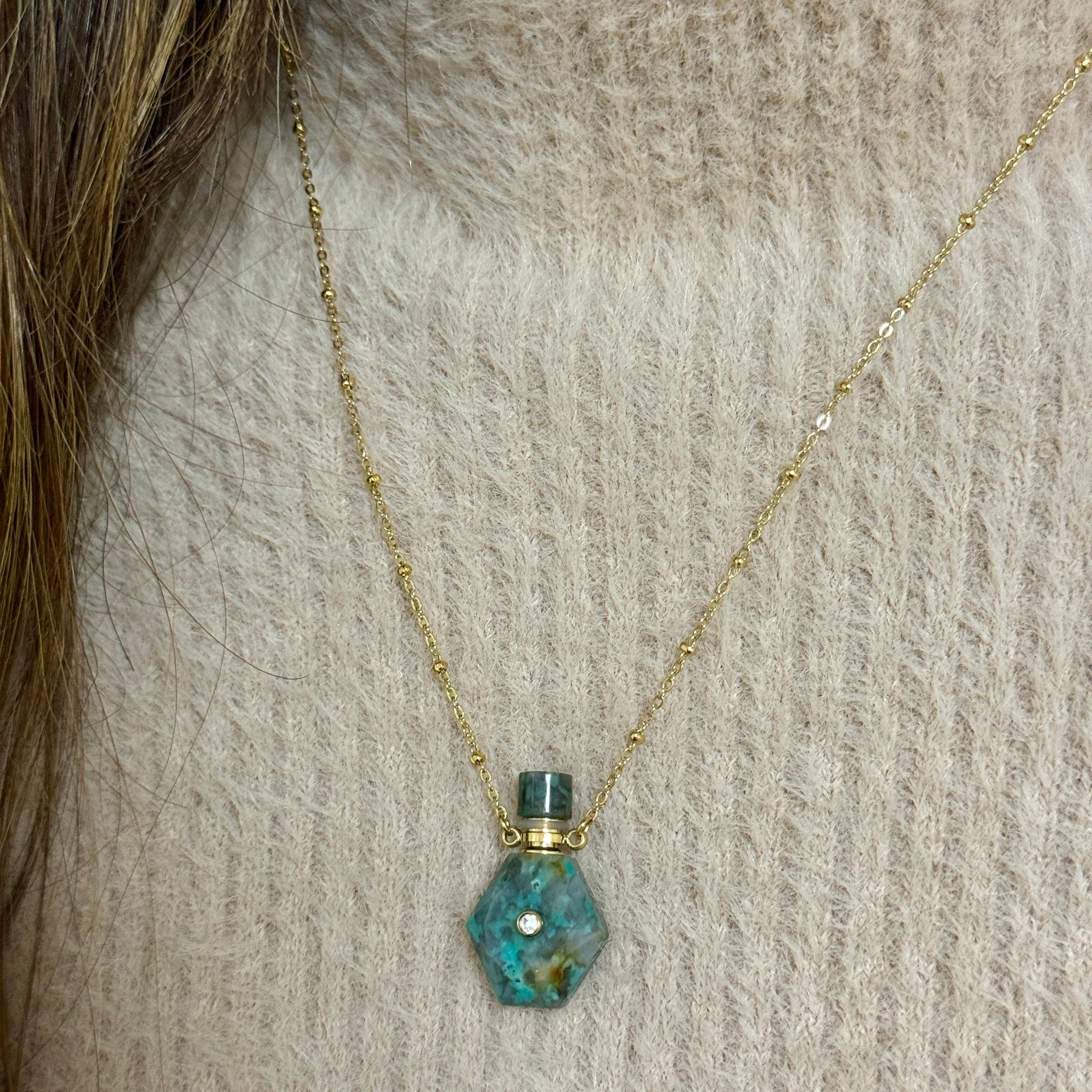 Poudre Bijoux - Wholesale Pendant/Charm Necklace - Katarina Necklace in Natural Stone9