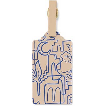 LUGGAGE TAG DESTINATIONS LINEWORK for wholesale by Punch Studio