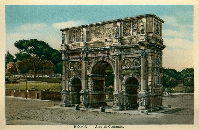 Found Image Press - Wholesale Art Print - Art Print IT-221 Rome, Italy, Arch of Constantine0