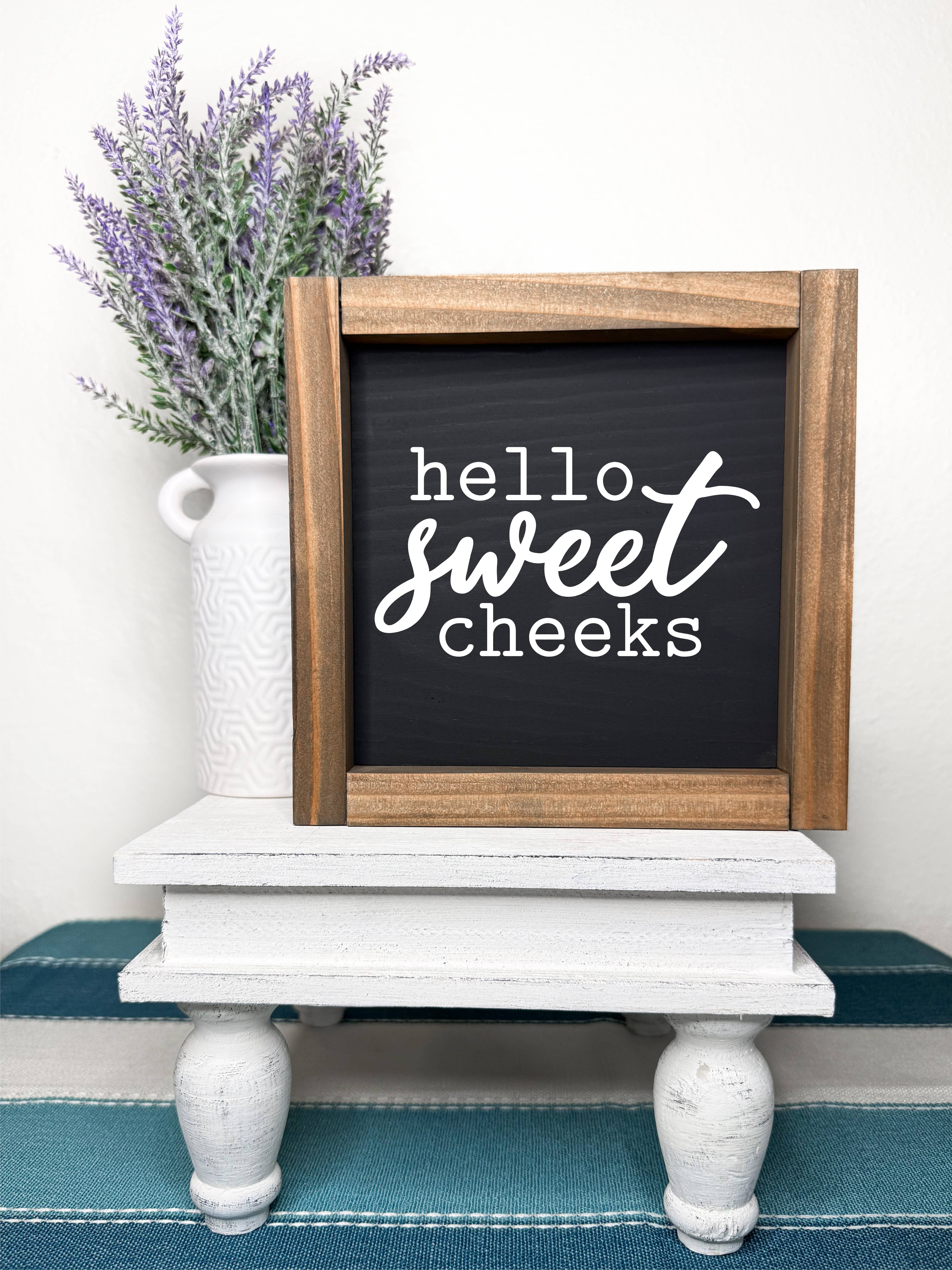 Ruaille Buaille Co – Großhandel Badezimmerschild – Neutrale Badezimmerdekoration | Holzgerahmtes rustikales Badezimmer-Schild3