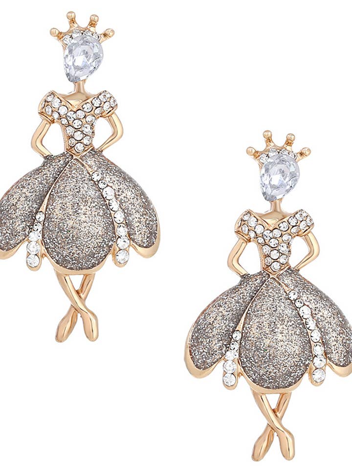 Boucles d'oreilles en strass Ballerina Girl pour la vente par Ole