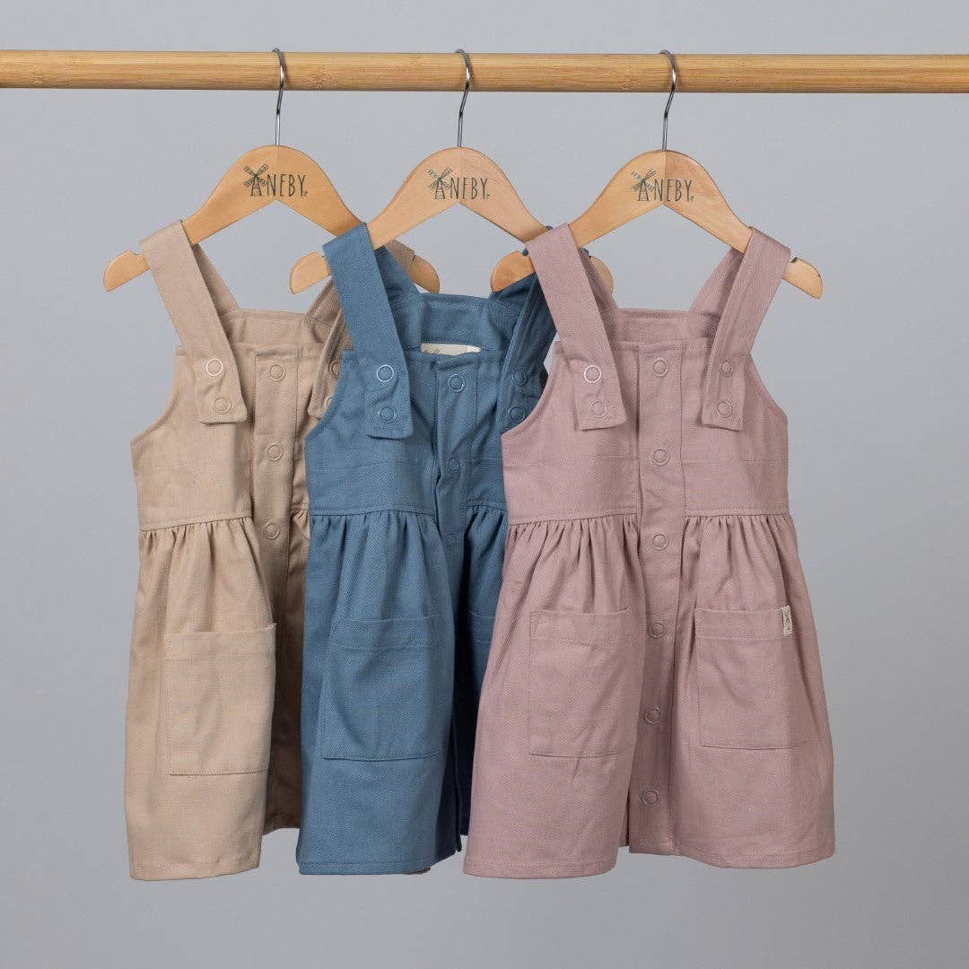 Aneby – wholesale Dress – Kids – Girls Pleated Dress With Straps0