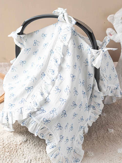 Stroller Cover - Ribbon / Blue for wholesale by Atelier Babbi