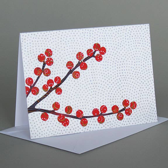 Carve Designs - Wholesale Everyday Greeting Card - Winterberry 0