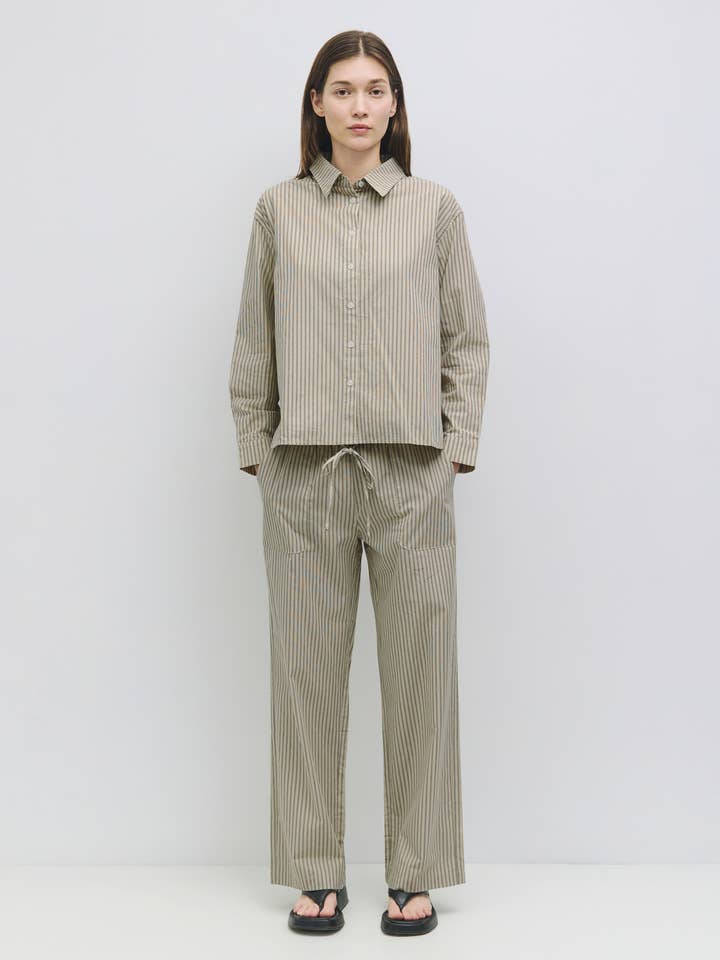 The Dixon Pants | Striped Pull-On Pants for wholesale by MOD REF