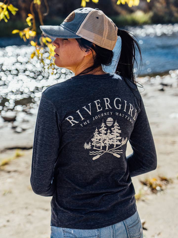 Rivergirl Vista Paddle/Pine Långärmad T-shirt för wholesale av Lakegirl