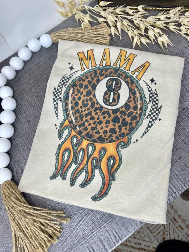 Mama Leopard 8 Ball (Gildan T-Shirt) for wholesale by 1/2 Penny Wholesale