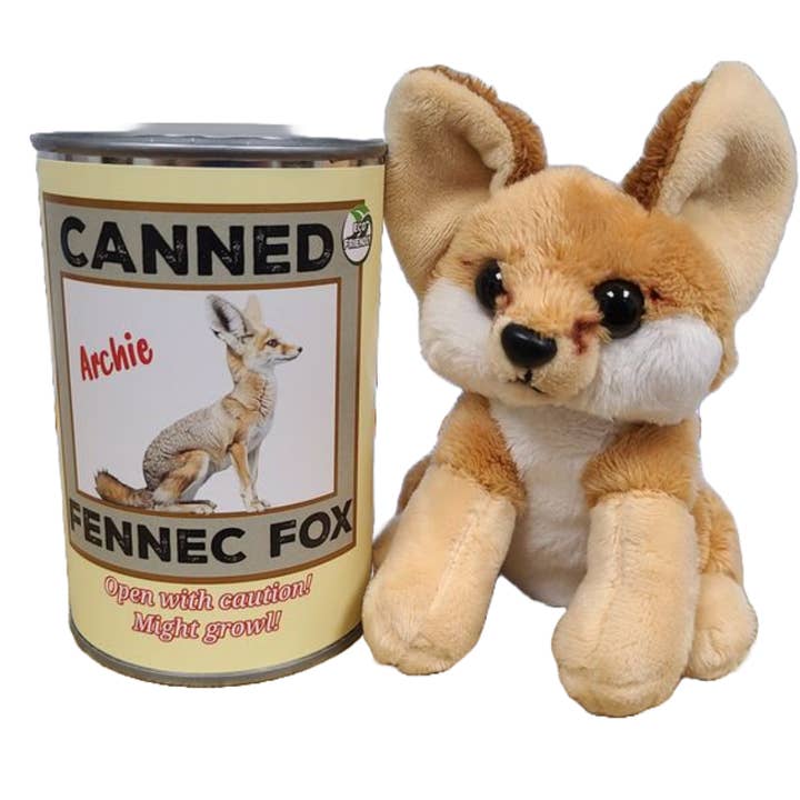 Konserverad Fennec Fox | Fylld djurplysch med skämt | Gåvor för wholesale av Canned Gifts