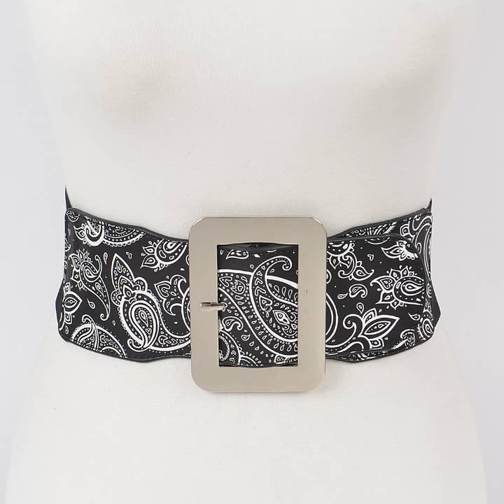3AM BY H&D ACCESSORIES - Wholesale Belt - Women's - Bandana Elastic Belt